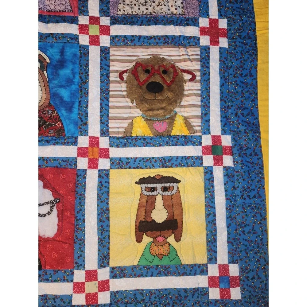 Amy Bradley Dazzling Dogs Pattern Handmade Quilt Appliqué Design~69